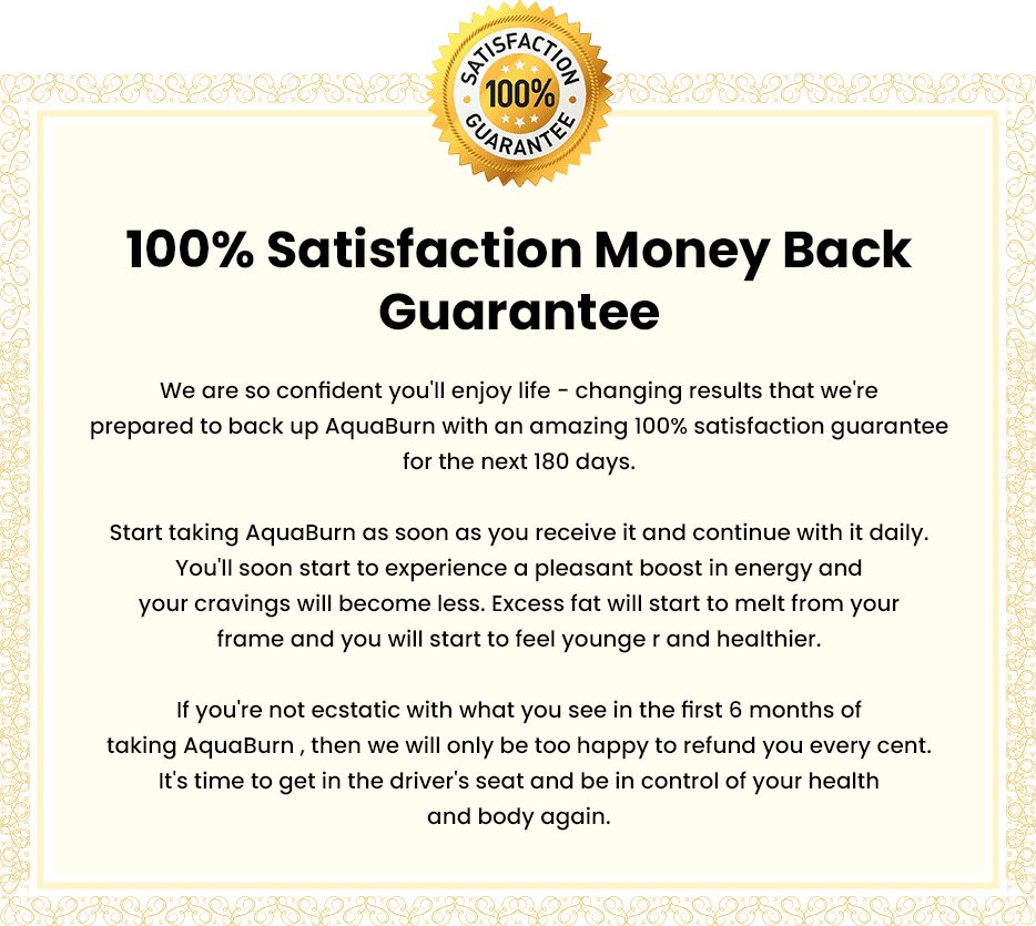 AquaBurn Money Back